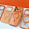 ЧОХОЛ ROCK GUARD TRANSPARENT MAGNETIC (ANTI-DROP LENS PROTECTION) ДЛЯ IPHONE 17 PRO ПОМАРАНЧЕВИЙ