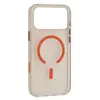 ЧОХОЛ CRYSTAL FRAME MAGSAFE ДЛЯ IPHONE 17 PRO ПОМАРАНЧЕВИЙ