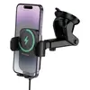 АВТОТРИМАЧ BOROFONE BH222 LEADING PUSH-TYPE WIRELESS FAST CHARGING CAR HOLDER (CENTER CONSOLE), ЧОРНИЙ