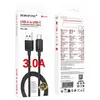 КАБЕЛЬ BOROFONE BX120 PLACER CHARGING DATA CABLE TYPE-C 3.0A, 1M, ЧОРНИЙ