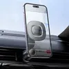 АВТОТРИМАЧ HOCO H74 CROWN RING MAGNETIC CAR HOLDER (AIR OUTLET), ЧОРНИЙ METAL, СІРИЙ