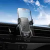 АВТОТРИМАЧ HOCO H80 VISTA GRAVITY CAR HOLDER (AIR OUTLET), ЧОРНИЙ METAL, СІРИЙ