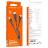 КАБЕЛЬ BOROFONE BX71 3IN1 EASY CHARGING CABLE ДЛЯ LIGHTNING+MICRO+TYPE-C 2A, 1M, ЧОРНИЙ