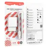 МЕРЕЖЕВИЙ ЗАРЯДНИЙ ПРИСТРІЙ BOROFONE BA74A ASPIRER 1USB, 2.1A + CABLE MICRO БIЛИЙ