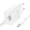 МЕРЕЖЕВИЙ ЗАРЯДНИЙ ПРИСТРІЙ BOROFONE BA74A ASPIRER 1USB, 2.1A + CABLE MICRO БIЛИЙ