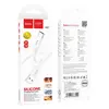 КАБЕЛЬ HOCO X87 MAGIC SILICONE CHARGING DATA CABLE ДЛЯ TYPE-C 3A, 1M, БІЛИЙ
