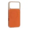 MR4_146326 Чохол clear color case magsafe (pс+tpu) для iphone 17 pro помаранчевий 