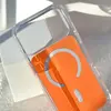 ЧОХОЛ CLEAR COLOR CASE MAGSAFE (PС+TPU) ДЛЯ IPHONE 17 PRO MAX ПОМАРАНЧЕВИЙ