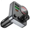 АВТОМОБІЛЬНИЙ ЗАРЯДНИЙ ПРИСТРІЙ + FM МОДУЛЯТОР HOCO E86 ALEGRIA, 2XUSB-A, 1XTYPE-C, 48W DUAL PORT PD30W, QC3.0, ЧОРНИЙ