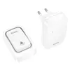 БЕЗПРОВІДНИЙ ДЗВІНОК HOCO HI26 SELF-POWERED WIRELESS DOORBELL (EU), БІЛИЙ