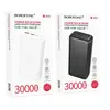 ЗОВНІШНІЙ АКУМУЛЯТОР POWER BANK BOROFONE BJ80B CLEVER 22.5W+PD20W 30000MAH, ЧОРНИЙ