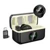 МІКРОФОН HOCO L22 BRIGHT 2IN1 WIRELESS MICROPHONE WITH CASE (IP, TYPE-C), ЧОРНИЙ