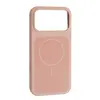 MR4_147416 Чохол new silicone case magsafe для iphone 17 pro max, сірий рожевий 