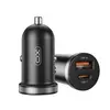 АВТОМОБІЛЬНИЙ ЗАРЯДНИЙ ПРИСТРІЙ XO CC56 MINI CAR CHARGER USB-A, TYPE-C SINGLE PORT 30W, SIMULTANEOUS 5V3A, ЧОРНИЙ