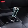 АВТОМОБІЛЬНИЙ ЗАРЯДНИЙ ПРИСТРІЙ XO CC60 SMART TRANSPARENT CAR CHARGER A30+C30 SIMULTANEOUS 60W+TYPE-C CABLE, ЧОРНИЙ