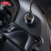 АВТОМОБІЛЬНИЙ ЗАРЯДНИЙ ПРИСТРІЙ XO CC60 SMART TRANSPARENT CAR CHARGER A30+C30 SIMULTANEOUS 60W+TYPE-C CABLE, ЧОРНИЙ