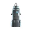 АВТОМОБІЛЬНИЙ ЗАРЯДНИЙ ПРИСТРІЙ XO CC60 SMART TRANSPARENT CAR CHARGER A30+C30 SIMULTANEOUS 60W+TYPE-C CABLE, ЧОРНИЙ
