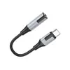 АДАПТЕР BOROFONE BV19 CREATOR DIGITAL AUDIO CONVERTER TYPE-C TO 3.5MM, ЧОРНИЙ