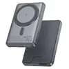 MR4_147519 Зовнішній акумулятор power bank hoco q46 title pd20w magnetic power bank+card holder+phone holder 5000mah, сірий, сірий 