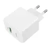 МЕРЕЖЕВИЙ ЗАРЯДНИЙ ПРИСТРІЙ HOCO CS12A OCEAN SINGLE PORT QC3.0 CHARGER, БІЛИЙ
