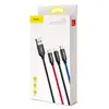 КАБЕЛЬ BASEUS THREE PRIMARY COLORS 3IN1 CABLE USB ДЛЯ M+L+T 3.5A 1.2M, ЧОРНИЙ CAMLT-BSY01
