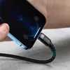 КАБЕЛЬ PD BASEUS CAFULE CABLE TYPE-C TO LIGHTNING PD 20W 1M, СІРИЙ+ЧОРНИЙ CATLKLF-G1