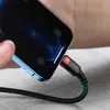 КАБЕЛЬ PD BASEUS CAFULE CABLE TYPE-C TO LIGHTNING PD 20W 1M ЧЕРВОНИЙ+ЧОРНИЙ CATLKLF-91