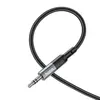 КАБЕЛЬ AUX AUDIO HOCO UPA23 AUX AUDIO CABLE 1M, METAL, СІРИЙ