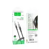 КАБЕЛЬ AUX AUDIO HOCO UPA23 AUX AUDIO CABLE 1M, METAL, СІРИЙ