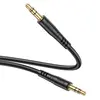 КАБЕЛЬ AUX AUDIO HOCO UPA24 SMOOTH AUX AUDIO CABLE 1M, ЧОРНИЙ
