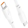 КАБЕЛЬ PD HOCO X93 FORCE 60W FAST CHARGING DATA CABLE TYPE-C TO TYPE-C 1M, БІЛИЙ