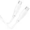 КАБЕЛЬ PD HOCO X93 FORCE 60W FAST CHARGING DATA CABLE TYPE-C TO TYPE-C 2M, БІЛИЙ