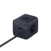 МЕРЕЖЕВИЙ ЗАРЯДНИЙ ПРИСТРІЙ BASEUS ENERFILL FA11 CUBE POWER STRIP 3AC+1U+1C 67W 1.5M EU, ЧОРНИЙ E00082100123-00