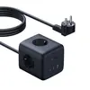 МЕРЕЖЕВИЙ ЗАРЯДНИЙ ПРИСТРІЙ BASEUS ENERFILL FA11 CUBE POWER STRIP 3AC+1U+1C 67W 1.5M EU, ЧОРНИЙ E00082100123-00