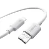 КАБЕЛЬ BASEUS FOAMED SILICONE USB-A TO LIGHTNING 2.4A 2M, БІЛИЙ E0426905