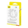 КАБЕЛЬ BASEUS FOAMED SILICONE USB-A TO LIGHTNING 2.4A 2M, БІЛИЙ E0426905