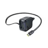 МЕРЕЖЕВИЙ ЗАРЯДНИЙ ПРИСТРІЙ BASEUS ENERCORE CJ11 FAST CHARGER WITH RETRACTABLE CABLE 2C 45W EU, ЧОРНИЙ E0120G00