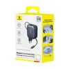МЕРЕЖЕВИЙ ЗАРЯДНИЙ ПРИСТРІЙ BASEUS ENERCORE CJ11 FAST CHARGER WITH RETRACTABLE CABLE 3C 67W EU, ЧОРНИЙ E0121E00
