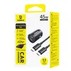 АВТОМОБІЛЬНИЙ ЗАРЯДНИЙ ПРИСТРІЙ BASEUS PRIMETRIP VP2 CAR CHARGER 45W (WITH CABLE TYPE-C TO TYPE-C, 60W, 1M), C0206800, ЧОРНИЙ