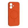 MR4_151981 Чохол silicone case full camera fine ring magsafe для iphone 17 помаранчевий 