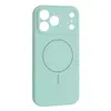 MR4_151986 Чохол silicone case full camera fine ring magsafe для iphone 17 pro max light cyan 