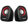 КОМПЮТЕРНА КОЛОНКА JEDEL M600 USB+AUX 3WX2, ЧОРНИЙ-ЧЕРВОНИЙ