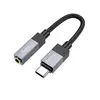 КАБЕЛЬ AUX AUDIO HOCO UPA32C CLEVER CONVERTER TYPE-C TO 3.5 1M, ЧОРНИЙ