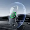 БЕЗДРОТОВИЙ АВТОМОБІЛЬНИЙ ЗАРЯДНИЙ ПРИСТРІЙ BASEUS PRIMETRIP VC2 PRO MAGNETIC WIRELESS CHARGING QI2.2 25W, ЧОРНИЙ C0013N00