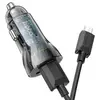 АВТОМОБІЛЬНИЙ ЗАРЯДНИЙ ПРИСТРІЙ HOCO Z47 TRANSPARENT DISCOVERY EDITION 2USB, 20W, QC3.0 + MICRO CABLE, ЧОРНИЙ