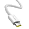 КАБЕЛЬ PD BASEUS DYNAMIC 4 FAST CHARGING TYPE-C TO TYPE-C 100W 2M, БІЛИЙ P10381400211-01