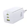 МЕРЕЖЕВИЙ ЗАРЯДНИЙ ПРИСТРІЙ BASEUS ENERFILL FE11 FAST CHARGER 2C+U 100W EU, БІЛИЙ P10182102213-00