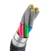 КАБЕЛЬ BASEUS CRYSTAL SHINE SERIES FAST CHARGING DATA USB-A TO TYPE-C 100W 2M, ЧОРНИЙ CAJY000501