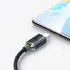 КАБЕЛЬ BASEUS CRYSTAL SHINE SERIES FAST CHARGING DATA USB-A TO TYPE-C 100W 2M, ЧОРНИЙ CAJY000501
