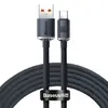 КАБЕЛЬ BASEUS CRYSTAL SHINE SERIES FAST CHARGING DATA USB-A TO TYPE-C 100W 2M, ЧОРНИЙ CAJY000501